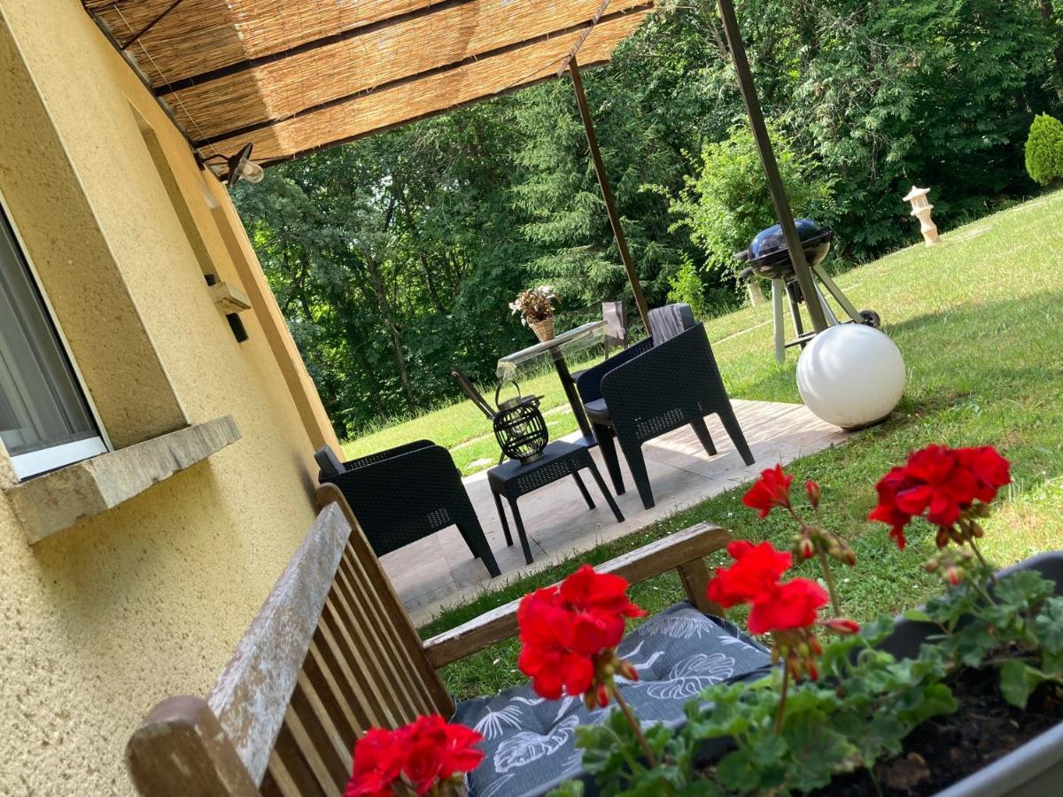 Gite Des Combes Blanches Avec Piscine Frayssinet-le-Gélat Exteriör bild